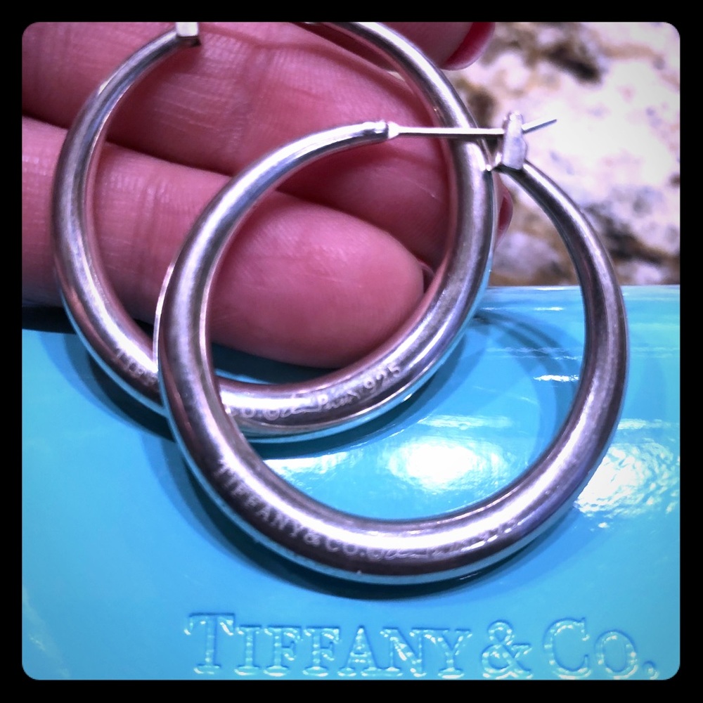 Elsa Peretti Tiffany and Company Hoop Earrings